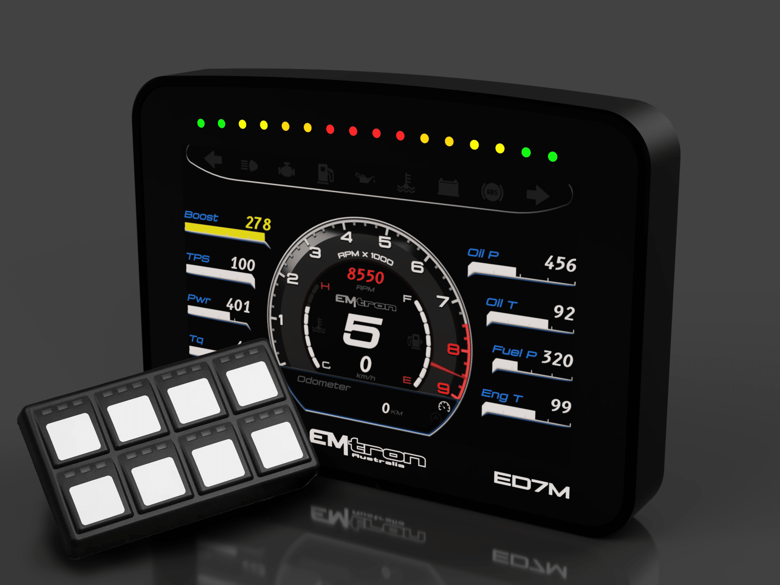 Emtron ED7M and 8 Button Keypad - Emtron Australia Pty Ltd