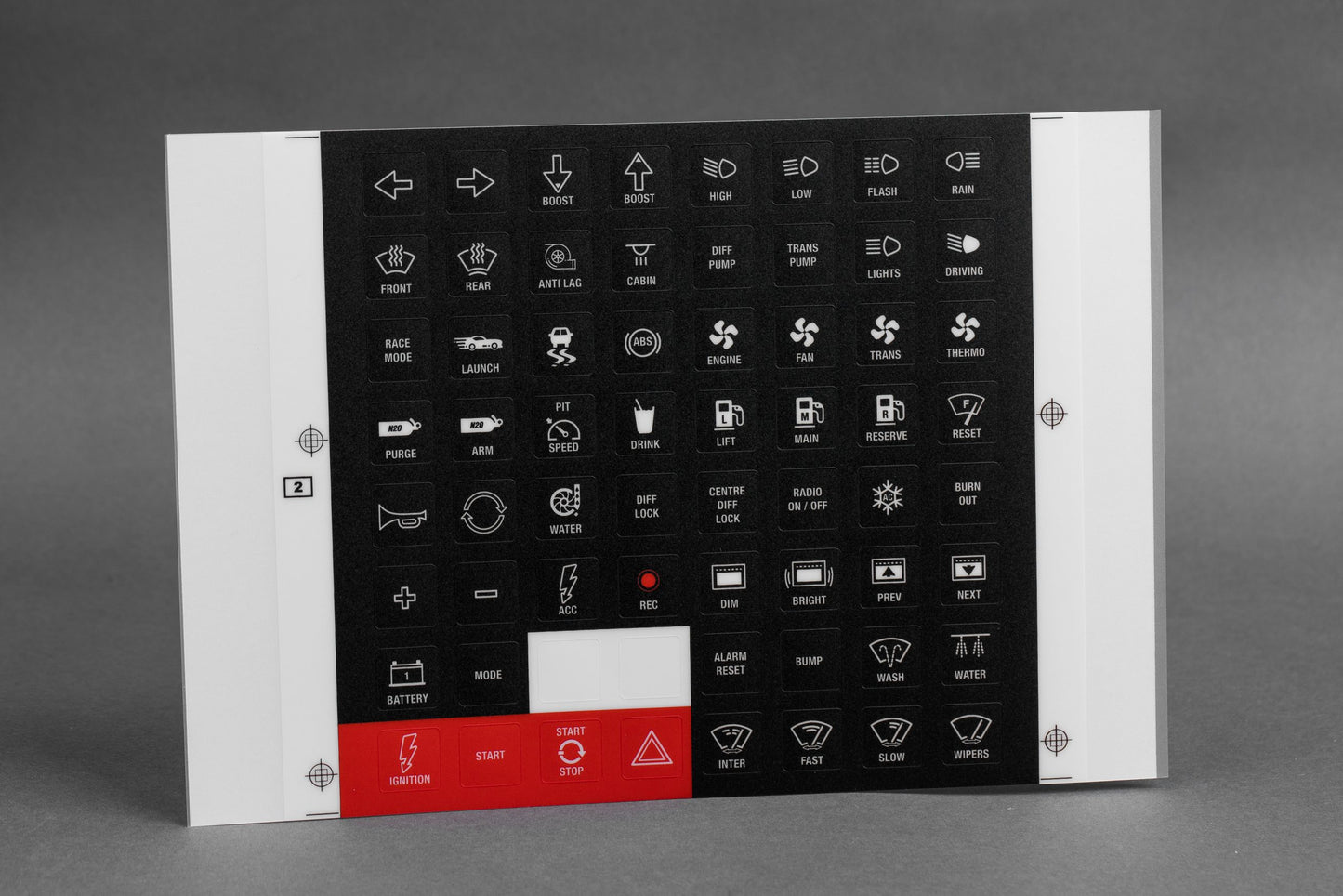 Emtron 8 Button Keypad Sticker Kit (V1)