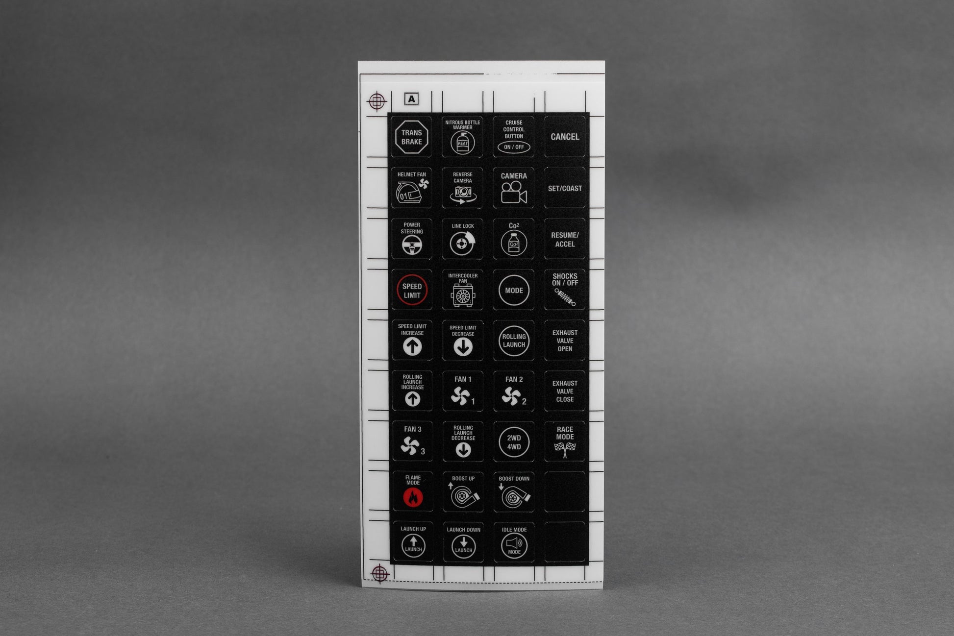8 Button Keypad Alternate Sticker Sheet – Emtron Australia Pty Ltd
